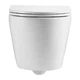 Унітаз підвісний Devit Flow DFL0460111W 490х365х370mm з кришкою soft-close, білий глянець - изображение 3
