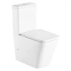 Унітаз-компакт Devit Flow square DFL2170211W 610x365x825мм з кришкою soft-close, Vortex Flush, білий глянець - зображення 2