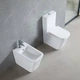 Унітаз-компакт Devit Flow square DFL2170211W 610x365x825мм з кришкою soft-close, Vortex Flush, білий глянець - зображення 5