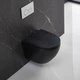 Унітаз підвісний Devit Flow DFL0460111MB 490х365х370mm з кришкою soft-close, матовий чорний - изображение 6