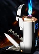Плазмова електроімпульсна USB-запальничка мультитул Lighter Сorkscrew Black Ice в подарунковій упаковці HL-221 - зображення 2