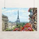Постер Париж, Елисейские Поля, Эйфелева Башня, Paris, France, la Tour Eiffel, интерьерный декор, A2 40×60 см (id0794) - изображение 1