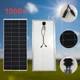 Сонячна батарея з ламінованим склом монокристалічна 100Вт Solar Panel, сонячна панель портативна мобільна для дому, дачі, авто, кемпінгу, зарядки акумуляторів та автономного електропостачання, A1101 - зображення 3
