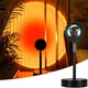 Проекционная LED лампа Sunset Lamp Mydethun 180° RGB USB - ночник, лампа для фото, TikTok свет - изображение 1