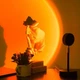 Проекционная LED лампа Sunset Lamp Mydethun 180° RGB USB - ночник, лампа для фото, TikTok свет - изображение 7
