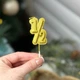 Свічка на пів рочку 1/2, золото - зображення 1