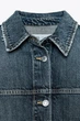 Верхня джинсова сорочка оверсайз Zara 4730/271 S - изображение 5