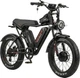 Електрофетбайк Corso VULCAN 20" 1200W, 2×48V 18Ah Li-Ion, до 60 км/год, до 70 км, SHIMANO 7-Speed, Гідравлічні гальма, Чорний - изображение 6