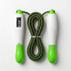 Скакалка со счетчиком и PVC жгутом SP-Sport 667 длина 3м White-Green - зображення 3