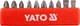 Набор отвёрточных насадок YATO SL / PH / PZ, 25 мм, 10 шт. - изображение 1