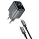 Мережевий зарядний пристрій Wiwu CHG500 GaN Charger Combo 45W Black - изображение 1