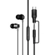 Дротові навушники HOCO M119A Mia universal earphones with microphone Type-C 3.5mm Black - изображение 2