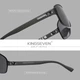 Мужские поляризационные солнцезащитные очки KINGSEVEN 7309 Black Gray - изображение 2