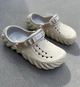 Кроксы Crocs Echo Clog Stucco бежевые, Crocs 207937-160, Roomy Fit кроксы бежевые Эчо Клог 41-42 (М8/M10) - изображение 1