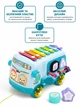 Интерактивная игрушка бизиборд автобус Busy BUS 4 в 1 металлофон, сортер, погремушки и развивающая машинка от 18 месяцев - изображение 6