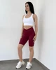 Женские спортивные велошорты V-Shape с эффектом Push-Up для фитнеса повседневной носки Бордовый M (VVP4M) - изображение 3