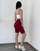 Женские спортивные велошорты V-Shape с эффектом Push-Up для фитнеса повседневной носки Бордовый M (VVP4M) - изображение 4