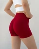 Спортивные женские шорты с V-образным поясом и эффектом Push-Up для бега велосипедистов зала Красный S (SHV6S) - изображение 2