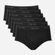 Набор трусов брифов мужских хлопковых Calvin Klein 641457381 XL 6 шт Черных (1160599071) - изображение 1