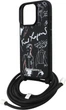 Etui na smartfon Karl Lagerfeld Crossbody Grained Pattern & Logo do Apple iPhone 16 Pro Max Black (KLHCP16XPGGRMPCK) - obraz 5