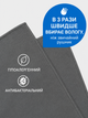 Спортивний рушник з мікрофібри Microfiber Towel 40×80 см графітовий, швидковисихаючий, ультралегкий, для спорту, фітнесу, подорожей та туризму - изображение 3