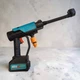 Мойка высокого давления на аккумуляторе 48V (30 Бар) AM-48 Синяя Портативная минимойка для авто, двора и окон + пенообразователь - изображение 1
