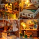 Румбокс Вілла Мрії Roombox Villa Dream Cottage DIY Miniature House Kit Інтер'єрний конструктор TD-59 + купол - изображение 3