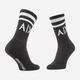 Набор мужских носков c широкой резинкой высоких хлопковых Armani Exchange 943012245 L/XL 2 шт Черный/Белый (1160806414) - изображение 3