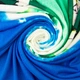Ткань трикотаж Flora IDEIA 230 гр/м2 150 см, трикотаж для платьев, блузок и вечерней одежды зеленый м.п. - изображение 1