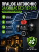4G вулична поворотна IP відеокамера HI S9 з трьома об'єктивами та сигналізацією, 16 Мп, кольорове нічне бачення, автономне живлення від сонячних панелей - зображення 5