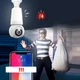 Wi‑Fi камера відеоспостереження у патрон E27 для дому 3 Мп з двостороннім аудіозв'язком нічним баченням до 15 м та підтримкою TF‑карти до 64 Гб - зображення 7