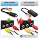 Кабель-адаптер для подключения STLab HDMI (тато) - AV/RCA/CVBS 20 см Чёрный (U-995) - изображение 7