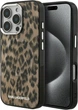 Etui na smartfon Karl Lagerfeld IML Leopard Pattern MagSafe do Apple iPhone 16 Pro Max Brown (KLHMP16XHDLEOICW) - obraz 1