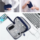Сумка-органайзер для проводов, кабелей, павербанка, зарядных устройств, флешек, часов. Дорожный чехол для гаджетов. Нессер на 8 отделений. Размер 19*11*3 см - изображение 4