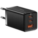 Зарядное устройство Baseus GaN5 Pro Ultra-Slim 65 Вт Type-C + USB + Cable Type-C 100 Вт 1 м серый (CCGP150113) - изображение 9