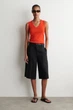 Жіноча бавовняна майка COS Cotton V-Neck Tank Top Orange S (1340703003) - изображение 2