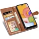 Кожаный чехол-книжка GETMAN Gallant (PU) для Oppo A78 4G Коричневый - изображение 3