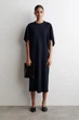 Сукня жіноча COS sculptural draped midi dress 1304884001 Eur 32 Синій - изображение 1
