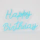Светодиодная (LED) неоновая вывеска "Happy Birthday", от USB, голубая, 43*29 см (9318-003) - изображение 4