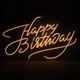 Светодиодная (LED) неоновая вывеска "Happy Birthday", от USB, оранжевая, 50*31 см (9318-001) - изображение 2