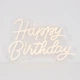 Светодиодная (LED) неоновая вывеска "Happy Birthday", от USB, оранжевая, 40*27 см (9318-006) - изображение 4