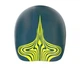 Стартова 3D шапочка Speedo Fastskin Swimming Cap - Dark Teal/Hyper Yellow (Розмір: L) - изображение 2
