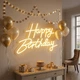 Светодиодная (LED) неоновая вывеска "Happy Birthday", от USB, оранжевая, 40*27 см (9318-005) - изображение 1
