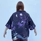Накидка з японським принтом «Круки та пір'я» One size чорний (50r022) - зображення 2