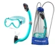 Набір для снорклінгу Aqua Speed ALIZE FS + SAMOS Turquoise (маска + трубка) - изображение 2