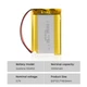 Акумулятор LiPo захищений 103450-3.7-2000, 50x34x10mm, 3.7V, 2000mAh/7.4Wh, 26AWG 10см, конектор JST-PHR-2p (2.0мм) - зображення 3
