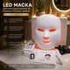 LED маска для фотодинамической и микротоковой терапии лица и шеи, светодиодная маска для ухода за кожей - изображение 1