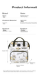 Рюкзак Aibaoshi Mommy Bag багатофункціональний для мам велика місткість, пологовий - зображення 11
