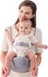 Переноска Baby Friend дитяча для немовлят, для носіння спереду/ззаду, дихаюча, сіра - зображення 1