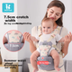 Переноска Baby Friend дитяча для немовлят, для носіння спереду/ззаду, дихаюча, сіра - зображення 3